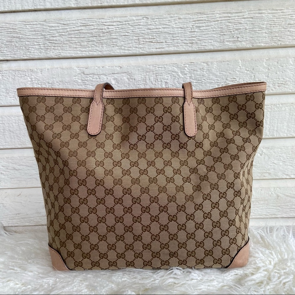 Gucci XL Monogram Web GG Tote Canvas - Picture 4 of 12